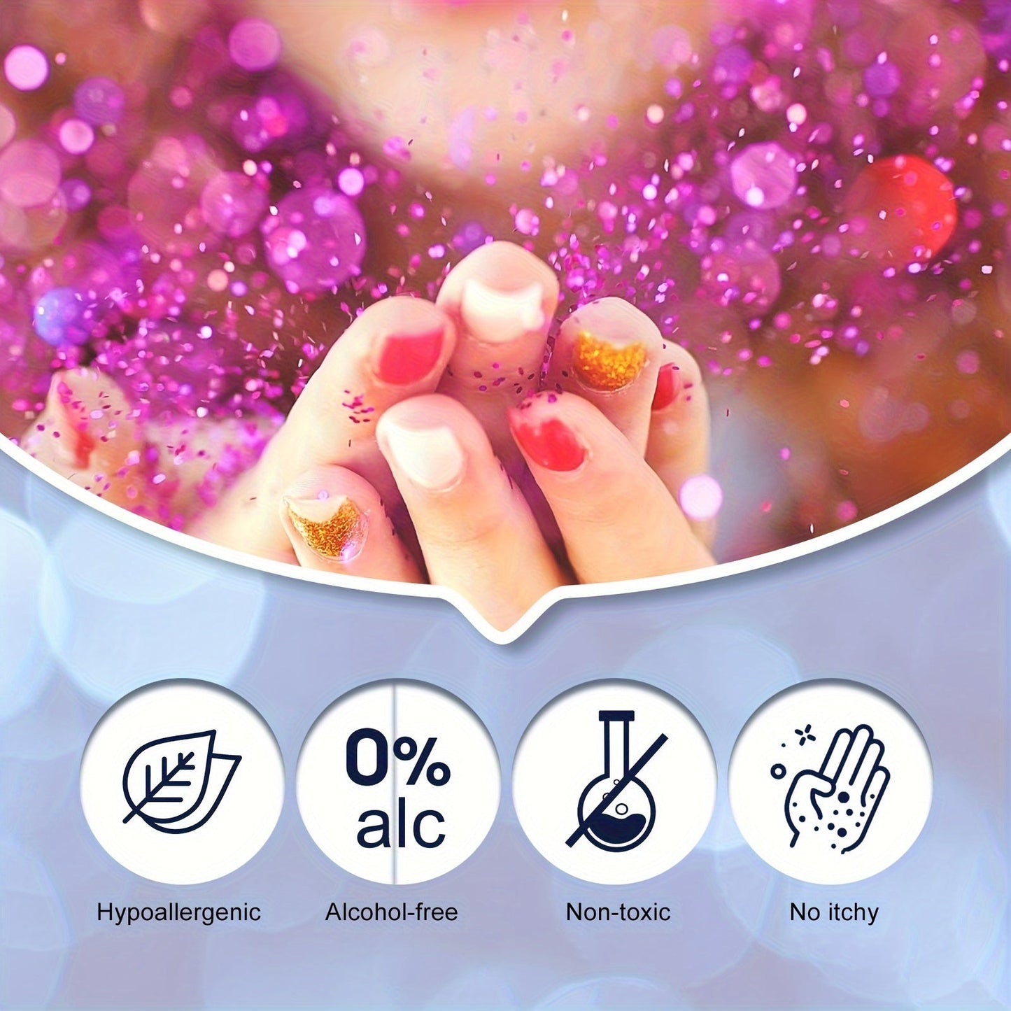 Facial, Body, Collarbone Hair Highlight Glitter Spray