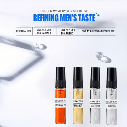 Men's Perfume Casual Daily Mini Perfume, 10 Mini Sprays (0.17 oz Each)