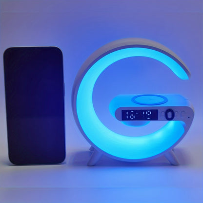 G63 Atmosphere Bedside Lamp - Color-Changing Ambient Lighting, High-Quality Audio Streaming, Convenient Phone Charging,Smartphone Charging Function