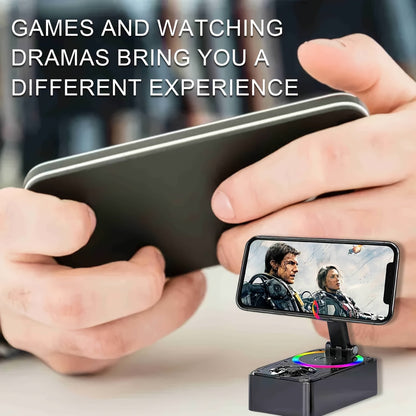 New Phone Stand with Speaker, Multifunctional Rotating Folding Desktop Speaker, Induction Speaker HD Surround Sound