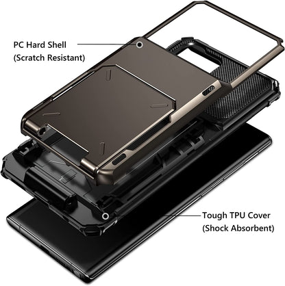 Wallet Case Flip Cover Credit Card Holder Pocket, Dual Layer Protection For Samsung S23 S22 S21 S20 Ultra S10 Plus S20 FE S21 FE