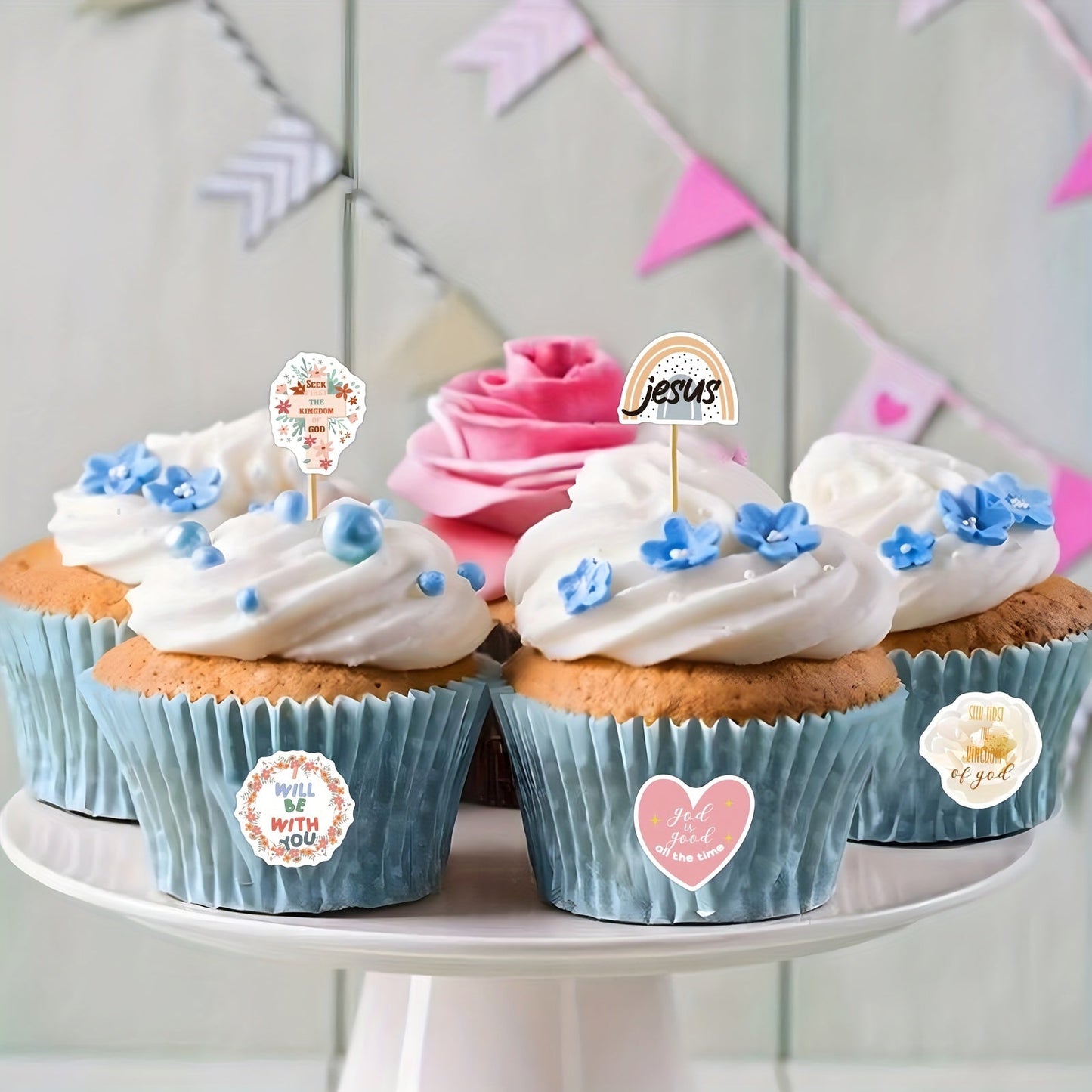 500pcs Inspirational Verse Faith Stickers Roll