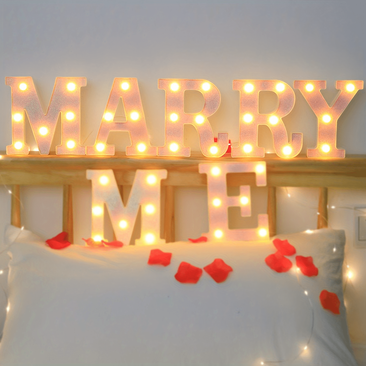Lighting Glowing Letters Light