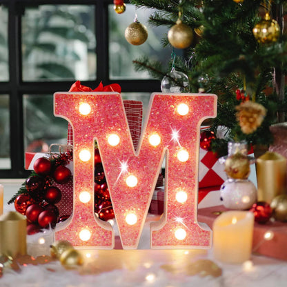 Lighting Glowing Letters Light