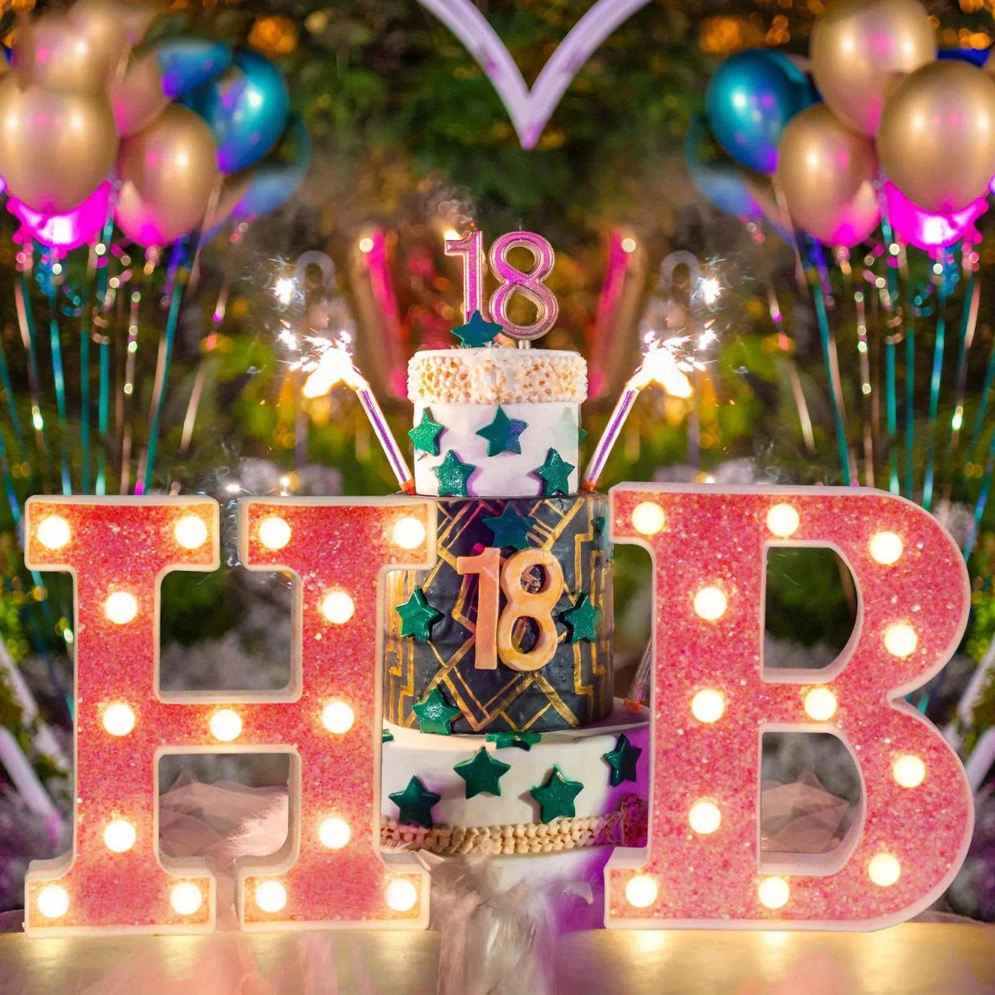 Lighting Glowing Letters Light