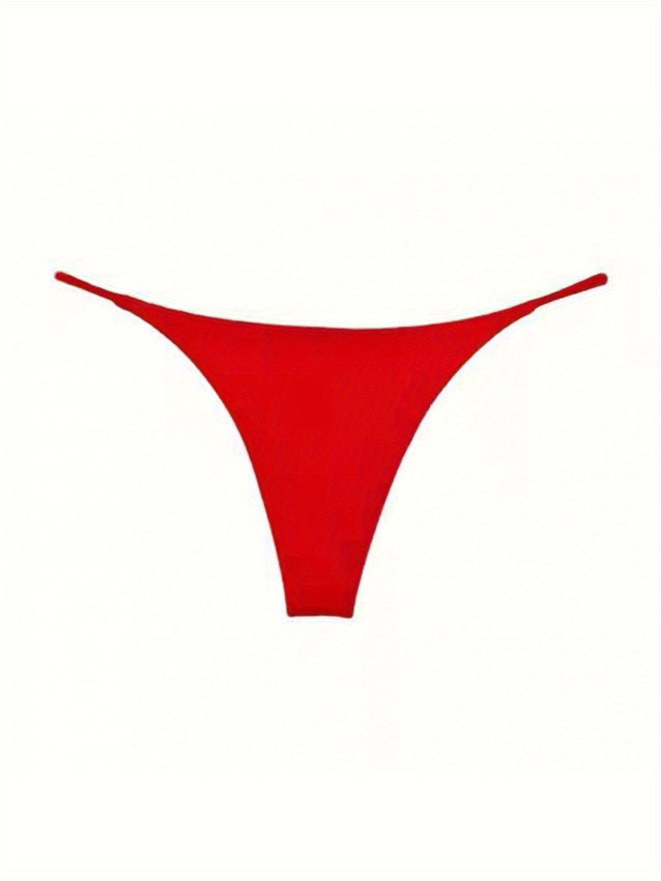 5 Pcs Double Spaghetti Straps Sexy Low Waisted T-Shaped Thong Bikini Women's Erotic Panties