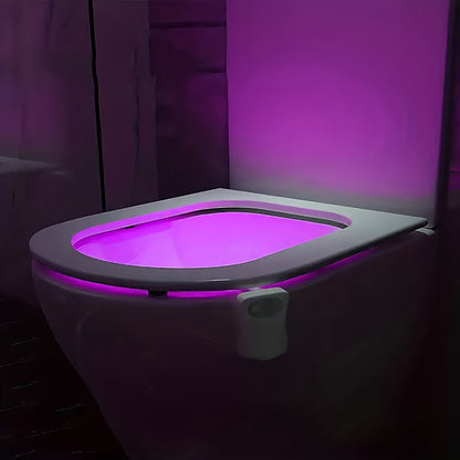 16-Color LED Motion Sensor Toilet Night Light.