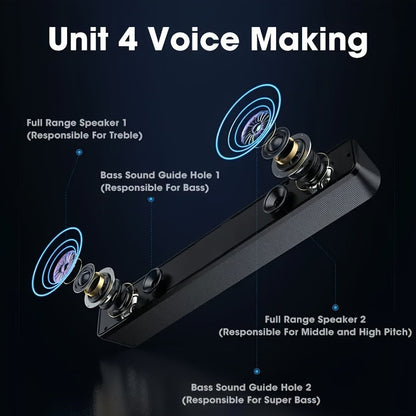 Desktop Small Speaker Compatible With Notebooks, Perfect For Home