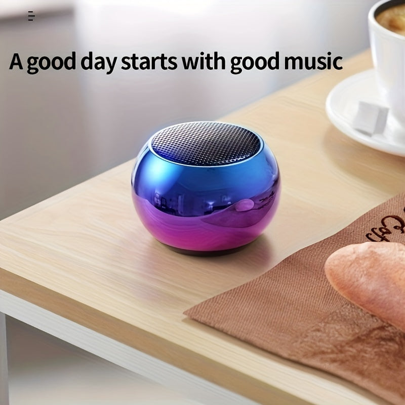 Small Steel Cannon: Portable Music Player Mini M3 Wireless Speaker with Subwoofer for HD Surround Sound