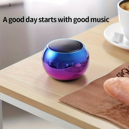 Small Steel Cannon: Portable Music Player Mini M3 Wireless Speaker with Subwoofer for HD Surround Sound