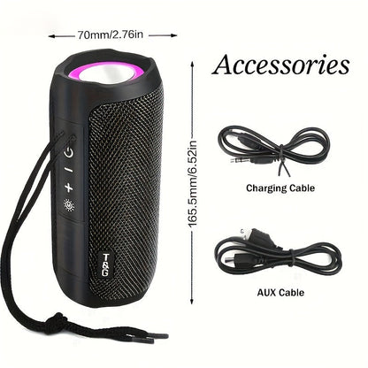 TG227 LED Portable Wireless Speaker - Wireless Connectivity for Phones, Tablets, Computers