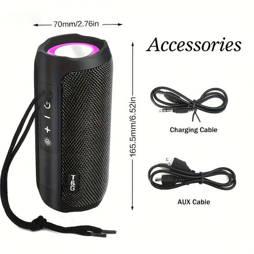 TG227 LED Portable Wireless Speaker - Wireless Connectivity for Phones, Tablets, Computers