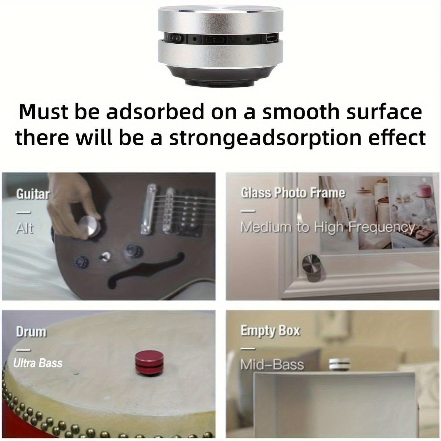 Compact Mini Resonance Guide Audio Wireless TWS Speaker - Immersive Bass Sound, Portable Design, Crystal-Clear Audio Quality