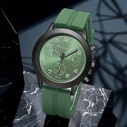Fashion Business Watch With Silicone Strap