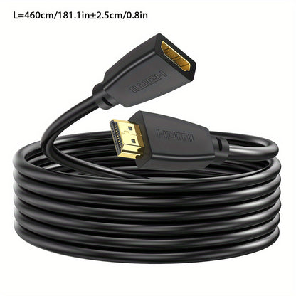 I-Zclive 4K HDTV Extension Cable - High Speed, Gold-Plated Male to Female Connector for Monitors