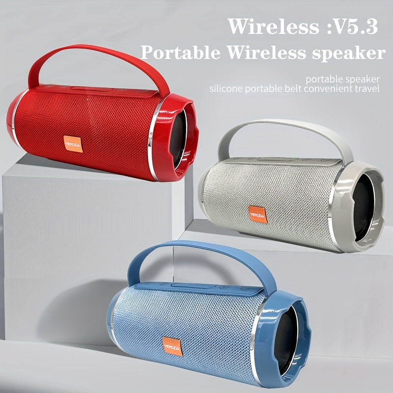 Wireless Bass Speaker Portable Wireless Cube Speaker - Stereo Ultra Bass Music Player With USB/TF/FM Radio