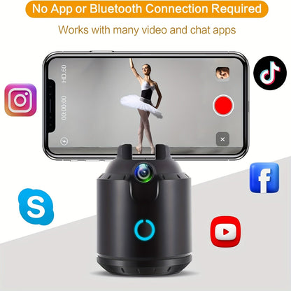Auto Face Tracking Tripod 360° Rotation  Phone Holder
