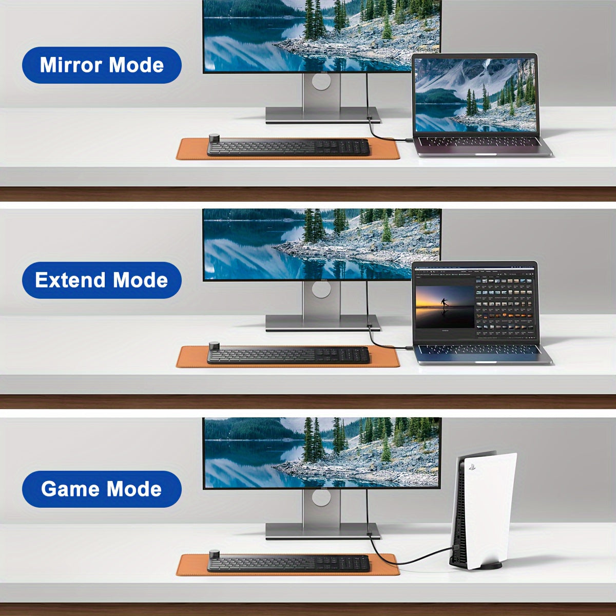 I-Zclive 4K HDTV Extension Cable - High Speed, Gold-Plated Male to Female Connector for Monitors