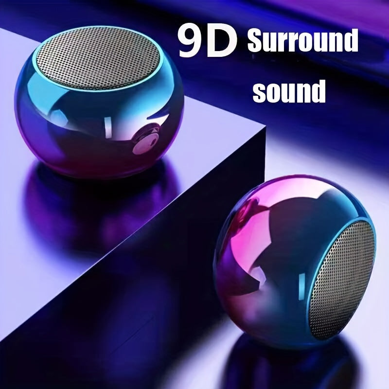 Small Steel Cannon: Portable Music Player Mini M3 Wireless Speaker with Subwoofer for HD Surround Sound