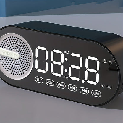 Dual speaker wireless clock speaker, subwoofer 3D Surround Sound, no sense of delay does not card, super-durable