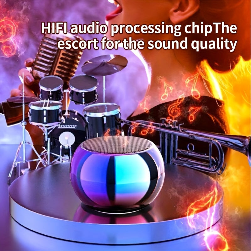 Small Steel Cannon: Portable Music Player Mini M3 Wireless Speaker with Subwoofer for HD Surround Sound
