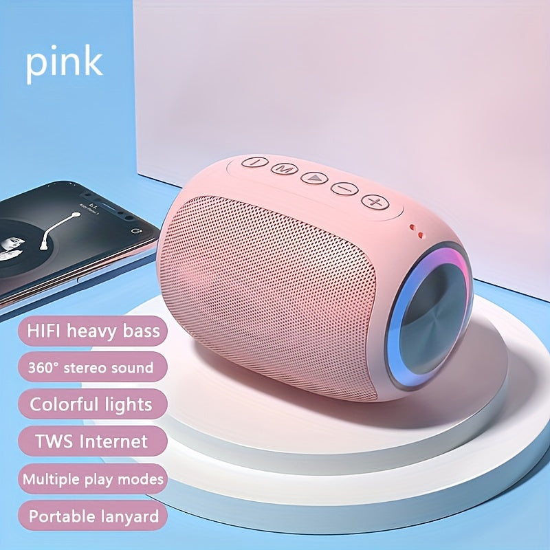 FEOUBEAK Ultimate Sound Experience: 15W Wireless Speaker Speaker, Portable Stereo, Home Subwoofer, Large Volume Outdoor Desktop Computer Mini Speaker