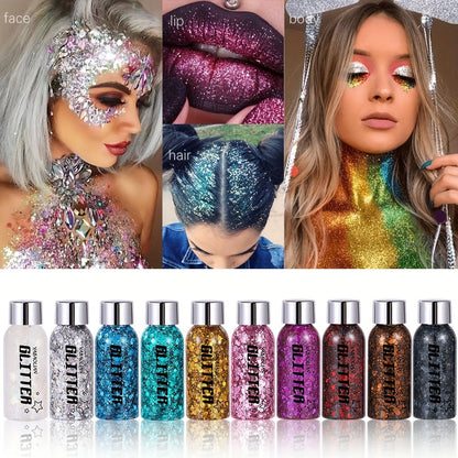 Long Lasting Mermaid Sequins Body Glitter Gel