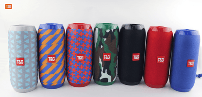 TG117 Portable Wireless Speaker, TWS Stereo, Built - In Mic For Calls - FM Radio, TF Card, USB Playback