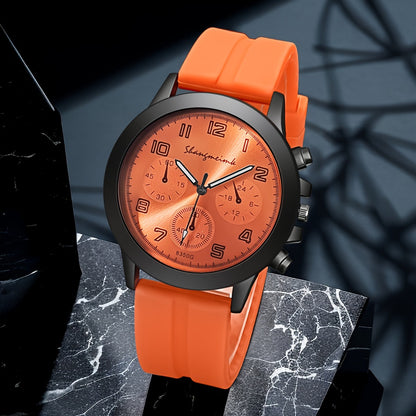 Fashion Business Watch With Silicone Strap