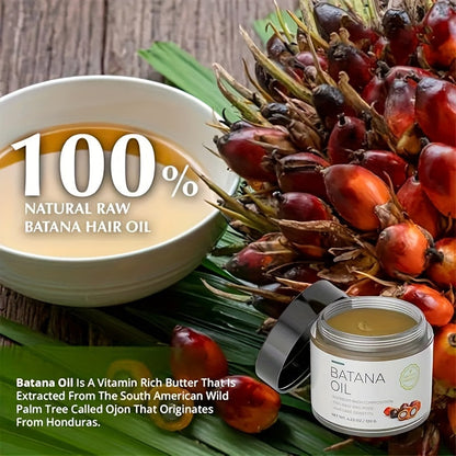 Dr. Sebi Raw Batana Oil From Honduras, Unrefined, Organic And Natural Ingredients - 4.2 OZ