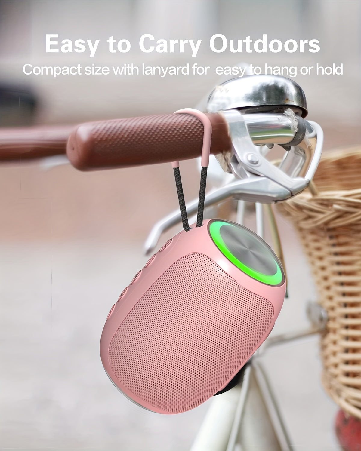 FEOUBEAK Ultimate Sound Experience: 15W Wireless Speaker Speaker, Portable Stereo, Home Subwoofer, Large Volume Outdoor Desktop Computer Mini Speaker