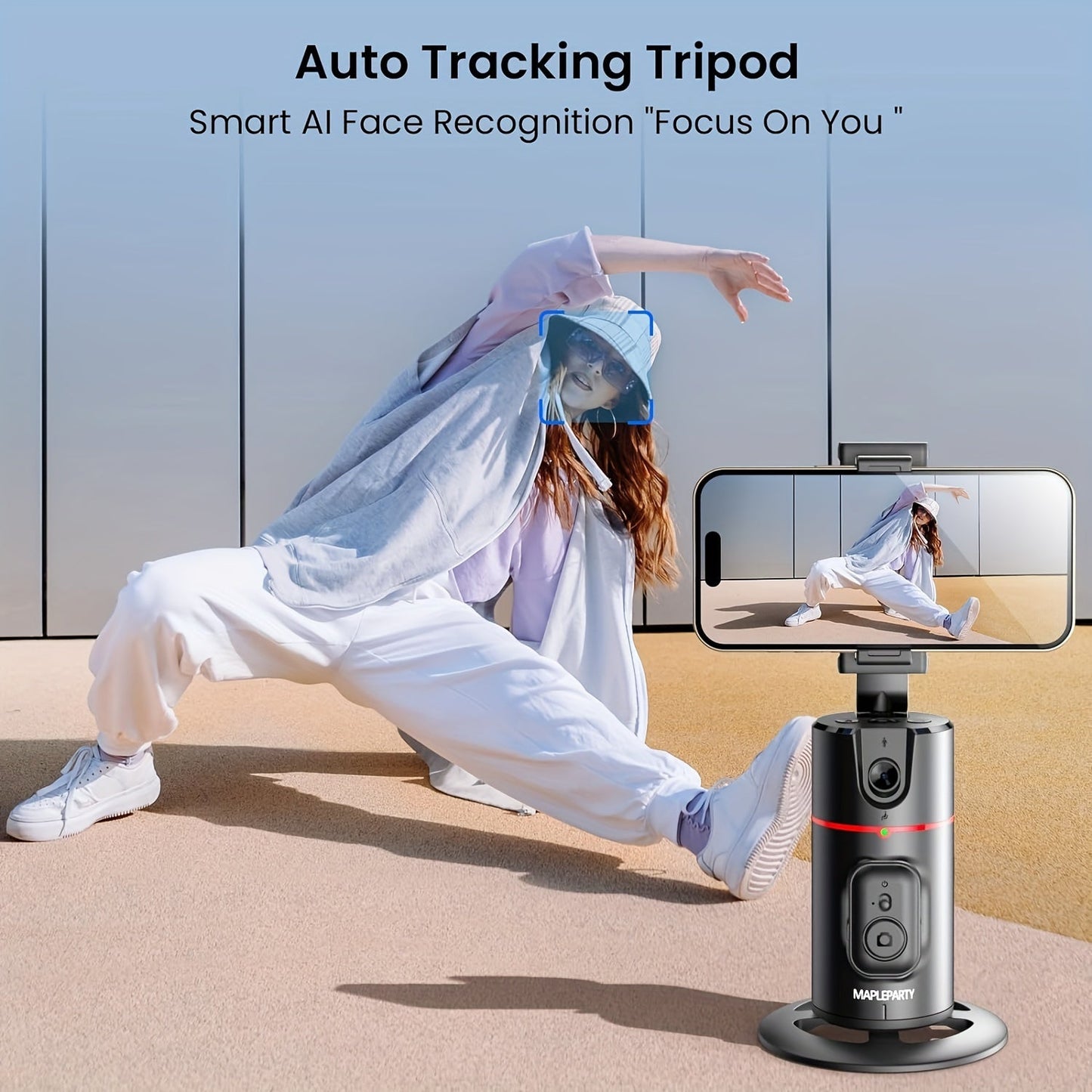 Intelligent Body Move Face Auto Tracking Phone Holder
