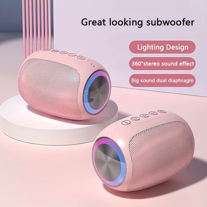 FEOUBEAK Ultimate Sound Experience: 15W Wireless Speaker Speaker, Portable Stereo, Home Subwoofer, Large Volume Outdoor Desktop Computer Mini Speaker