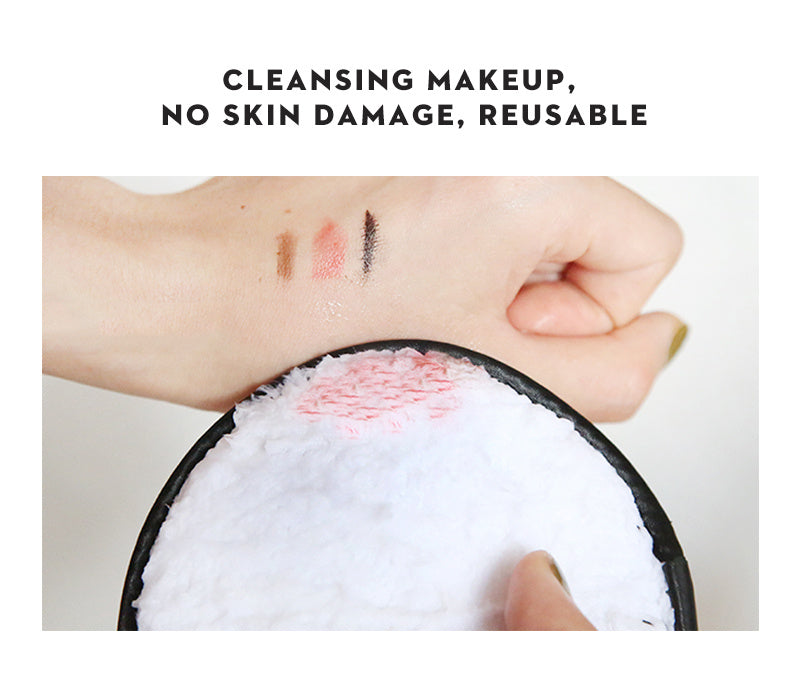 Makeup Remover Pads, Dual Sided Reusable Washable Make Up Removing Cloth Microfiber Pads