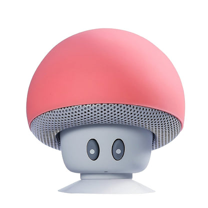 1pc Cartoon Mushroom Portable Wireless Speaker - Portable Bluetooth Speakers with Phone Holder, Suction Cup Design, Mini and Delicate