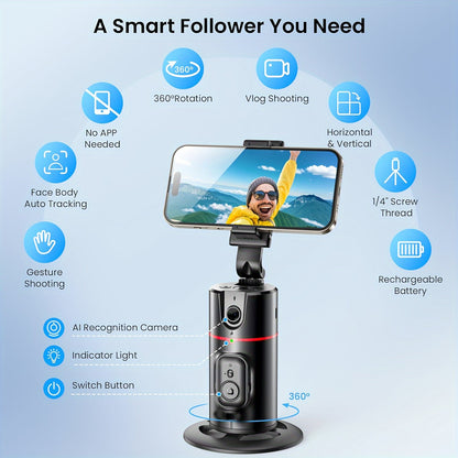 Intelligent Body Move Face Auto Tracking Phone Holder