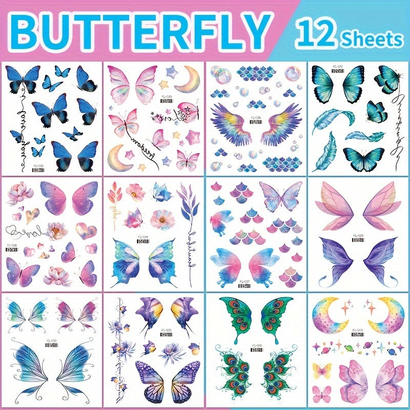 Glitter Face Tattoo Stickers