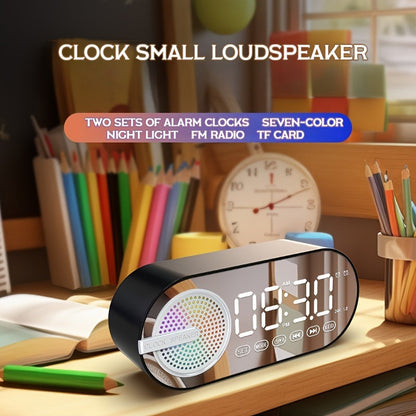 Dual speaker wireless clock speaker, subwoofer 3D Surround Sound, no sense of delay does not card, super-durable