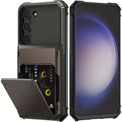 Wallet Case Flip Cover Credit Card Holder Pocket, Dual Layer Protection For Samsung S23 S22 S21 S20 Ultra S10 Plus S20 FE S21 FE