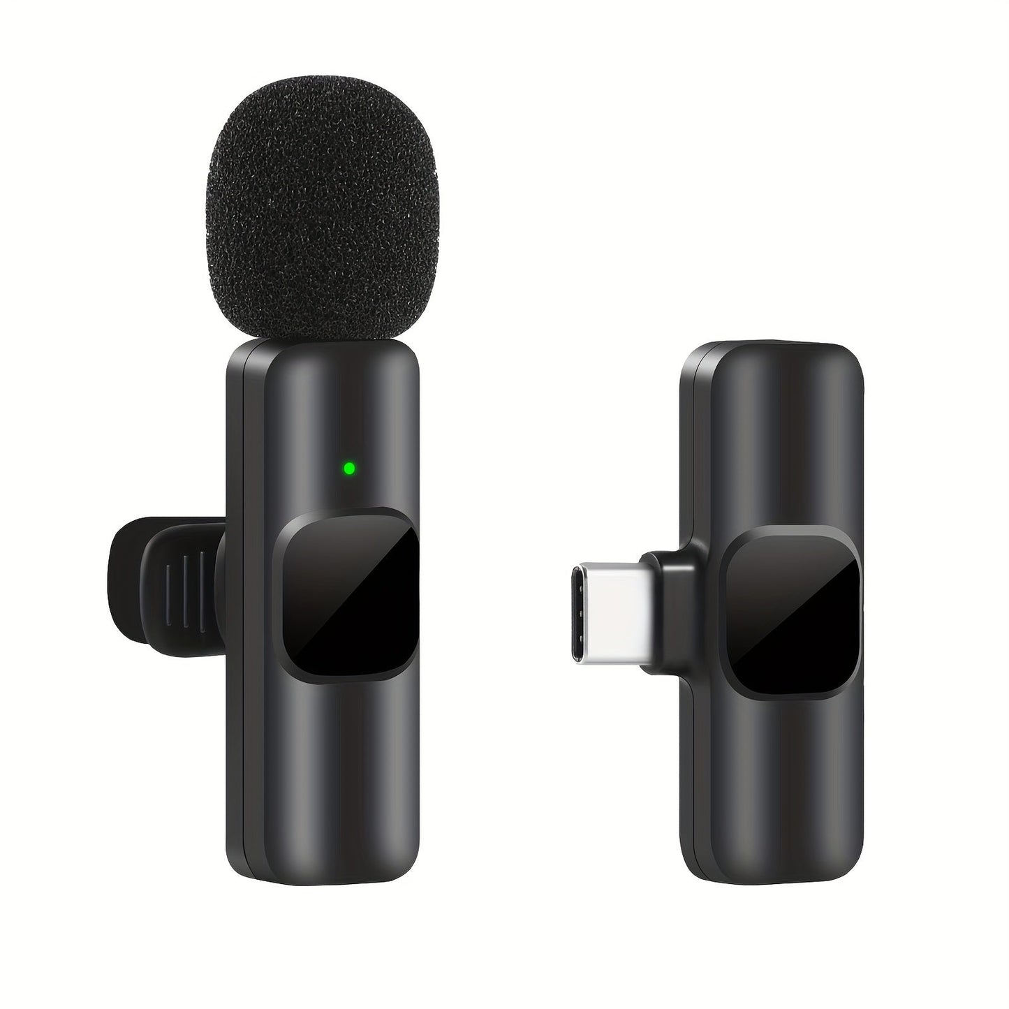 Professional Wireless Microphone, Smartphone, Laptop, Wireless Omnidirectional Condenser Recording Microphone
