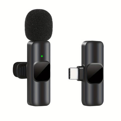 Professional Wireless Microphone, Smartphone, Laptop, Wireless Omnidirectional Condenser Recording Microphone