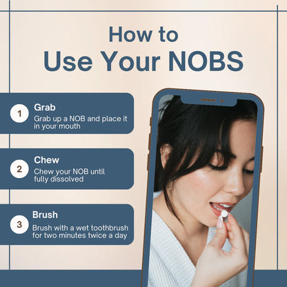 [$13 OFF] || NOBS Toothpaste Tablets - Low in Stock