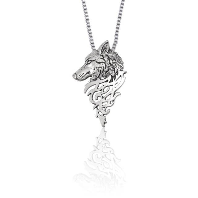 The Lone Wolf Necklace Show Your Strength