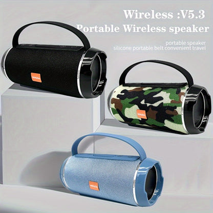 Wireless Bass Speaker Portable Wireless Cube Speaker - Stereo Ultra Bass Music Player With USB/TF/FM Radio