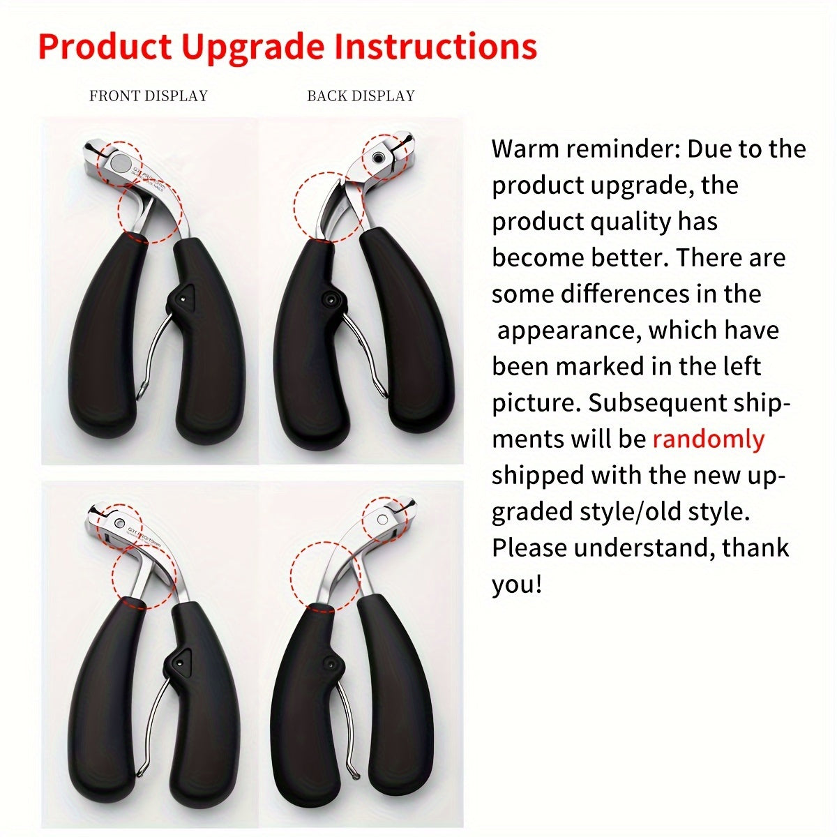 Heavy-Duty Stainless Steel Nail Clippers with Curved Blade