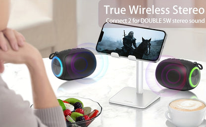 FEOUBEAK Ultimate Sound Experience: 15W Wireless Speaker Speaker, Portable Stereo, Home Subwoofer, Large Volume Outdoor Desktop Computer Mini Speaker