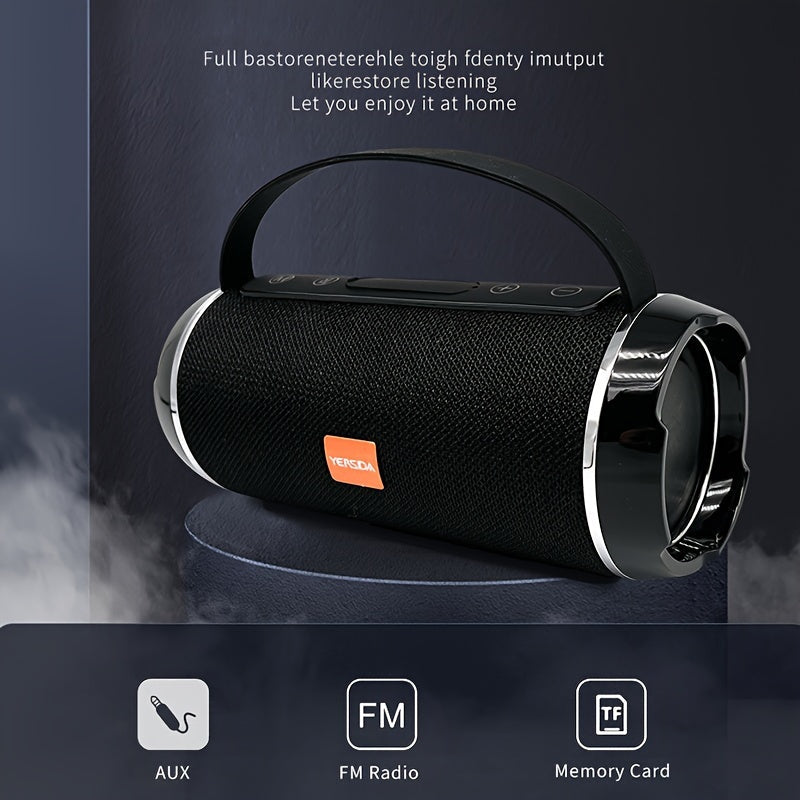 Wireless Bass Speaker Portable Wireless Cube Speaker - Stereo Ultra Bass Music Player With USB/TF/FM Radio