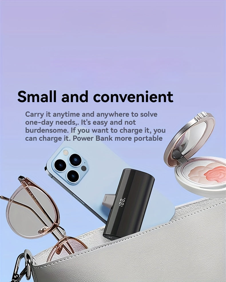 5000mAh Compact Fast-Charging Power Bank