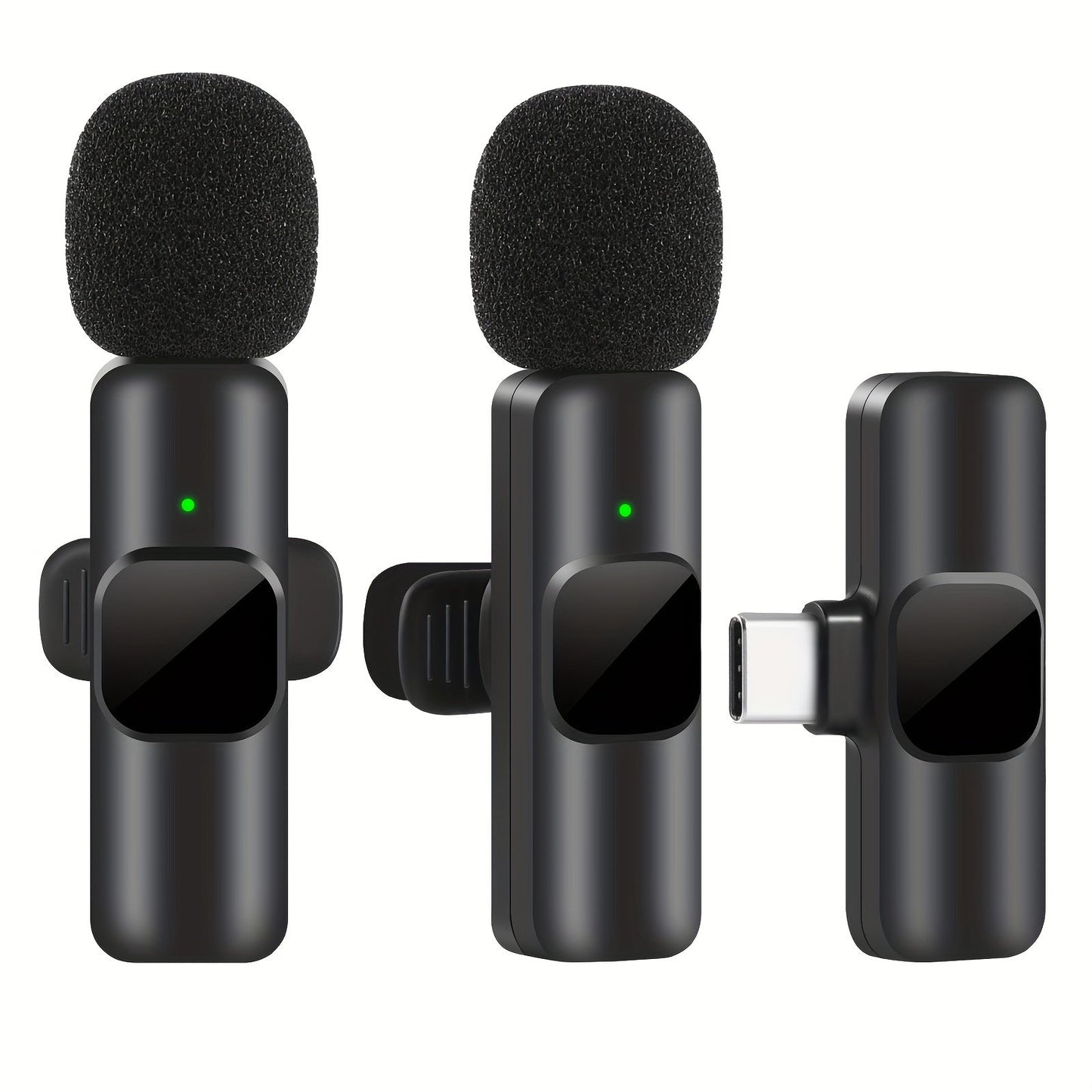 Professional Wireless Microphone, Smartphone, Laptop, Wireless Omnidirectional Condenser Recording Microphone
