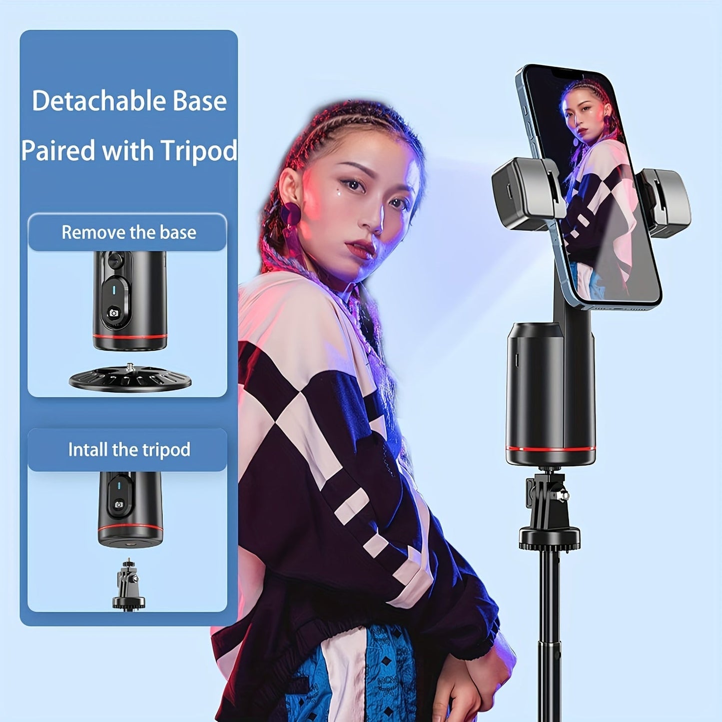 Intelligent Body Move Face Auto Tracking Phone Holder